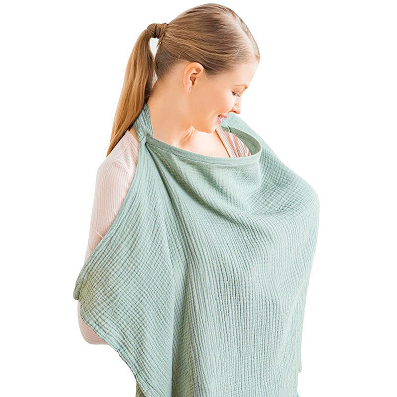 Couverture d'allaitement en gaze de coton
