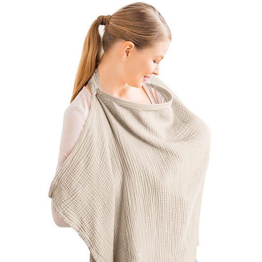 Couverture d'allaitement en gaze de coton