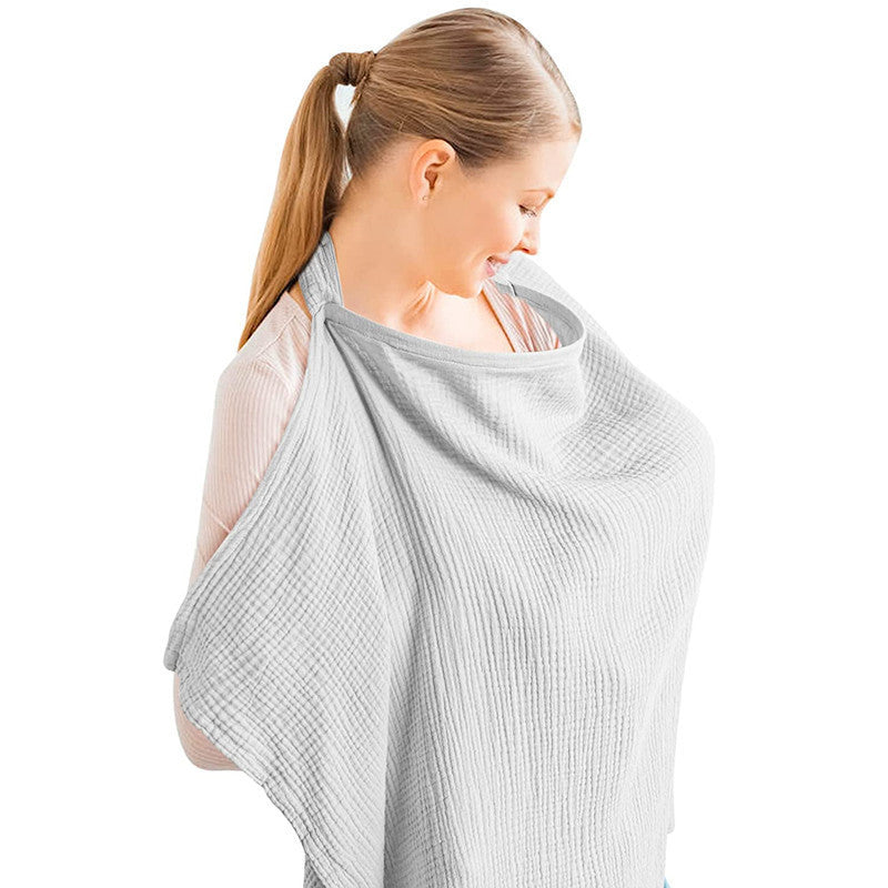 Couverture d'allaitement en gaze de coton