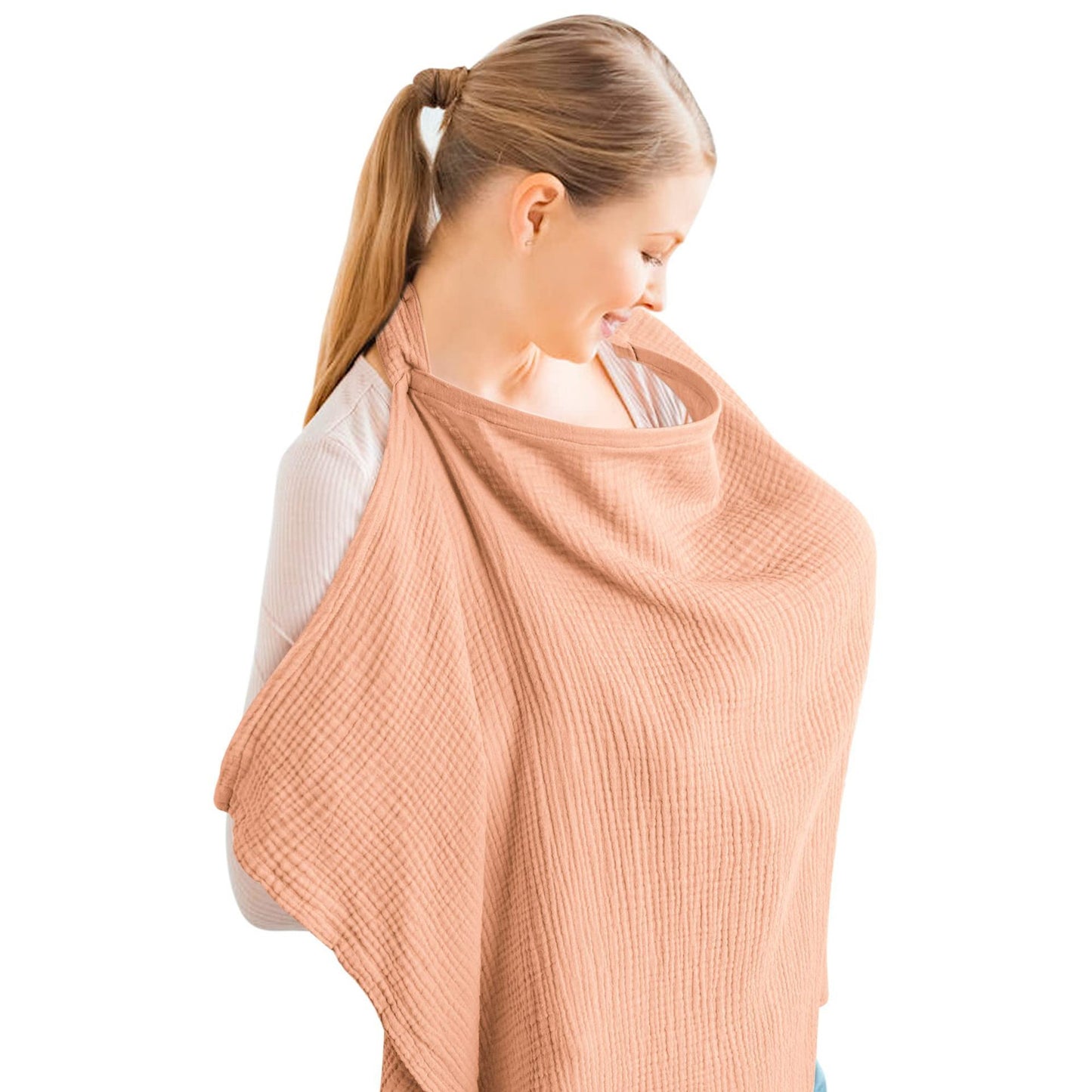 Couverture d'allaitement en gaze de coton