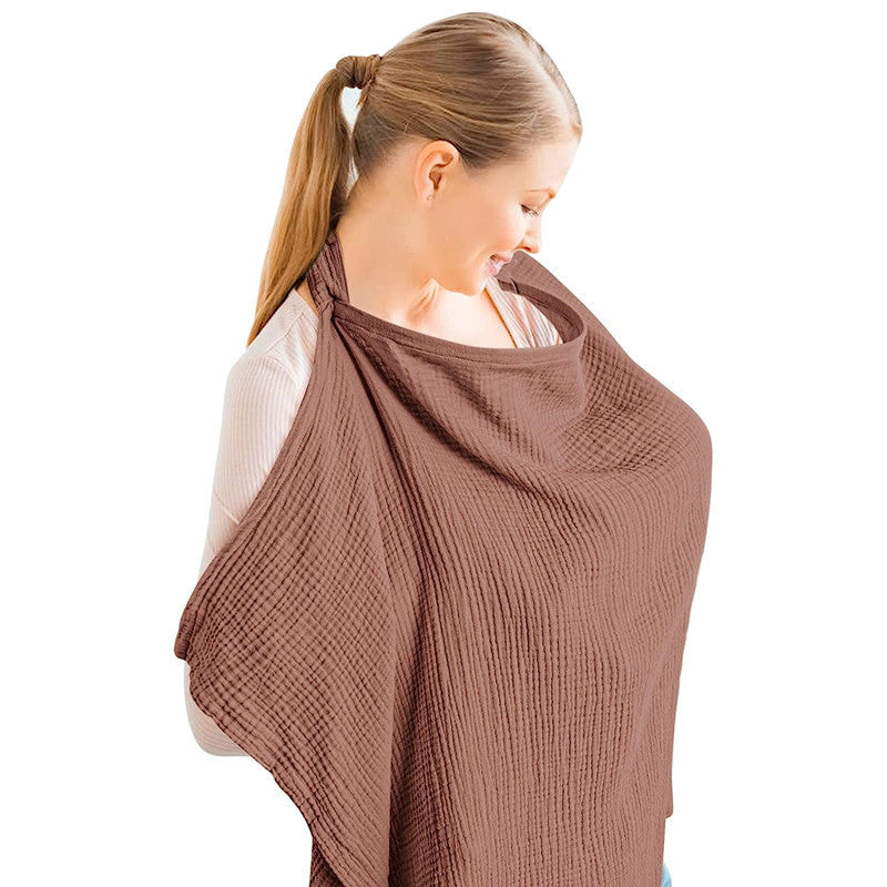 Couverture d'allaitement en gaze de coton