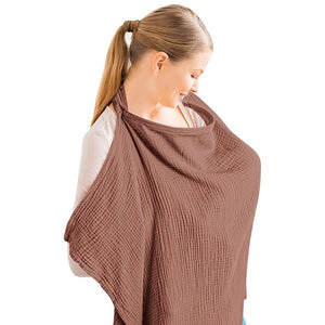 Couverture d'allaitement en gaze de coton