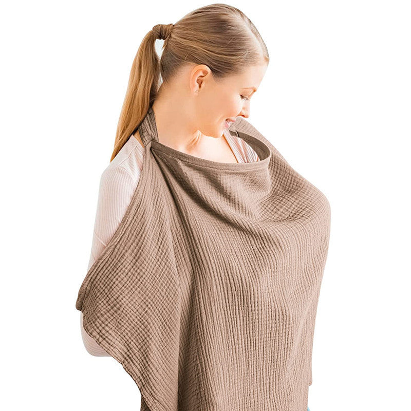 Couverture d'allaitement en gaze de coton